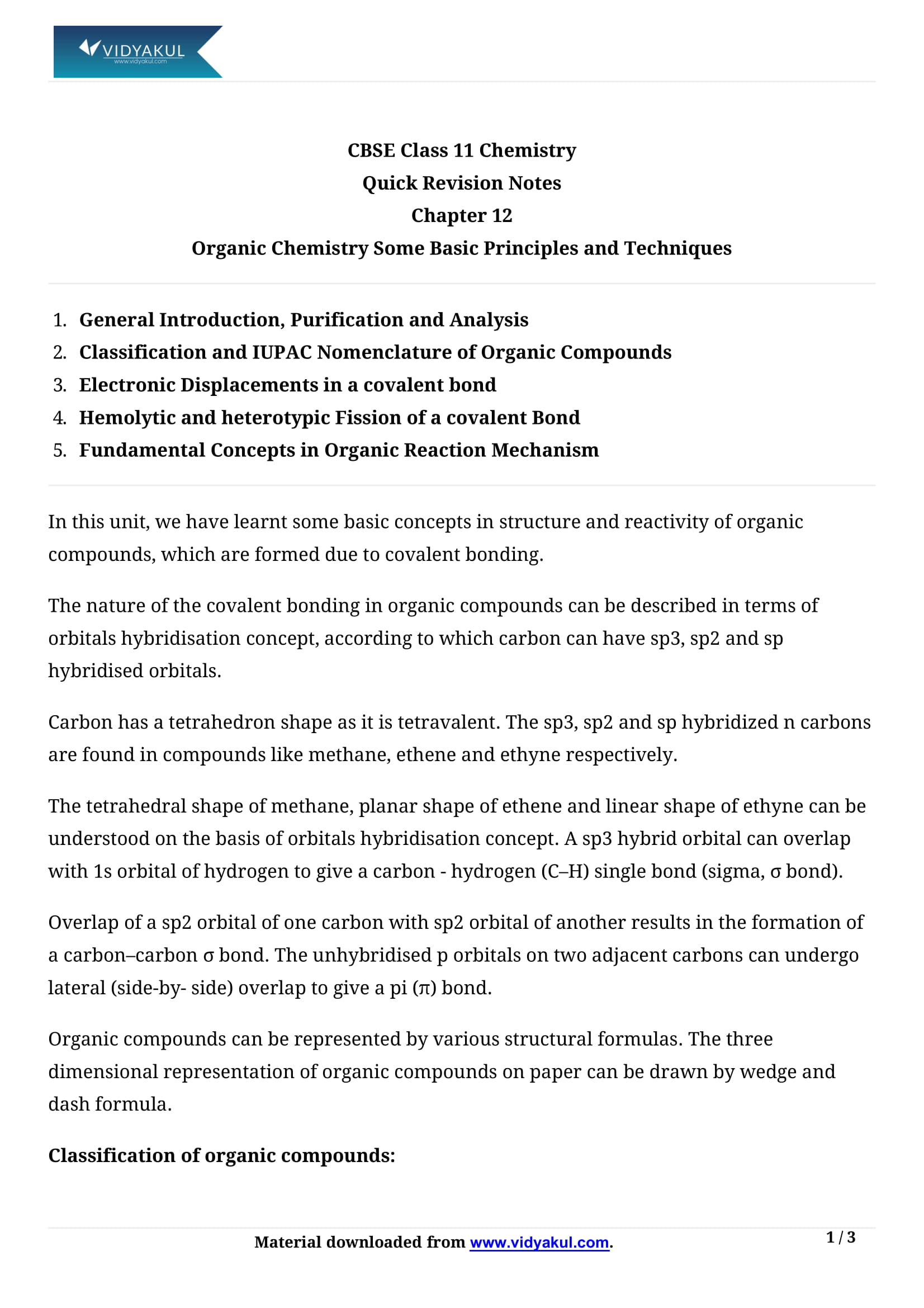 Basic Organic Chemistry Pdf